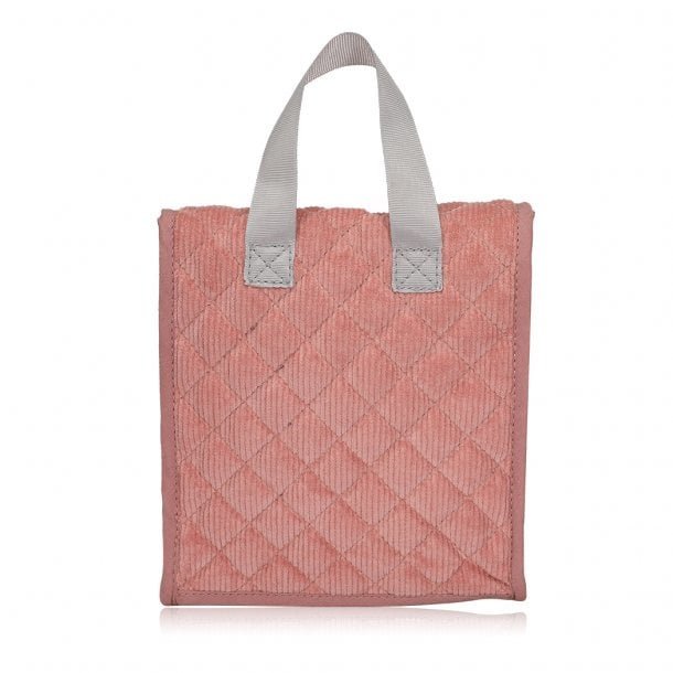 Poppen Eetsetje corduroy roze