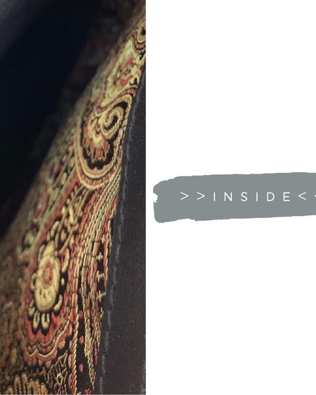 Gissy Kurk en Leer Handtas XL - Zwart