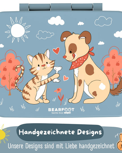Nachhaltige Bento-Lunchbox COMPACT – mit Fächern, auslaufsicher, BPA-frei – für Hunde und Katzen
