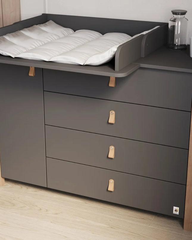 YappyÉtude II dressoir commode extra breed, ANTRACIET