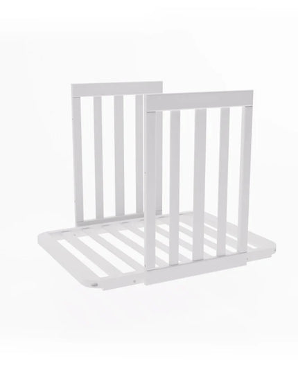 YappyÉtude wiegset (korte zijden en matrasbodem) WIT/HEMELGRIJS