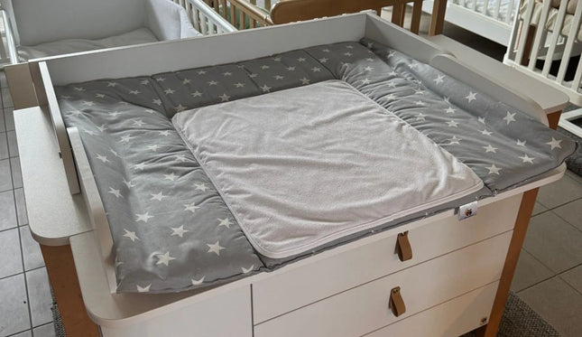 YappyNord Grijs II verschoningsmatje aankleedkussen inclusief 2 hoezen