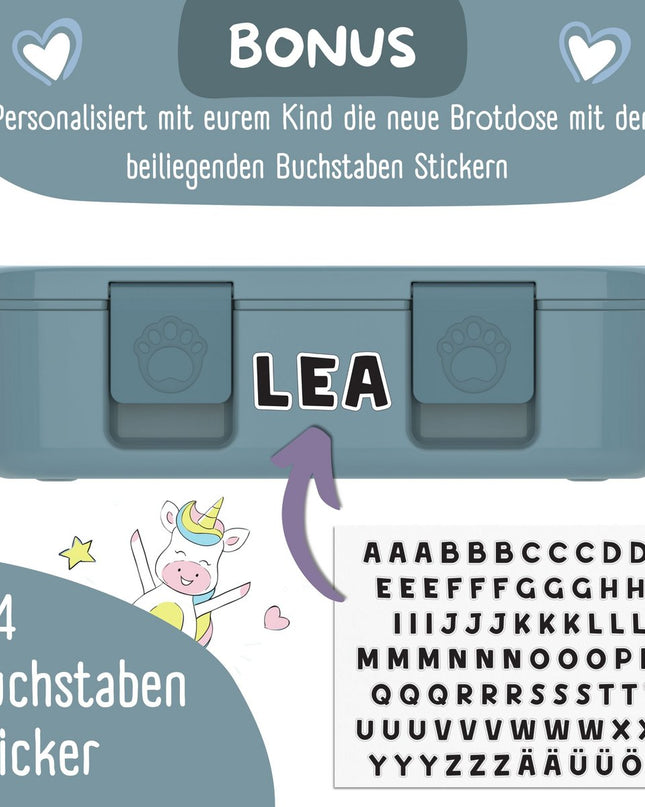 Tray with compartments, light and leak - Blue - blue