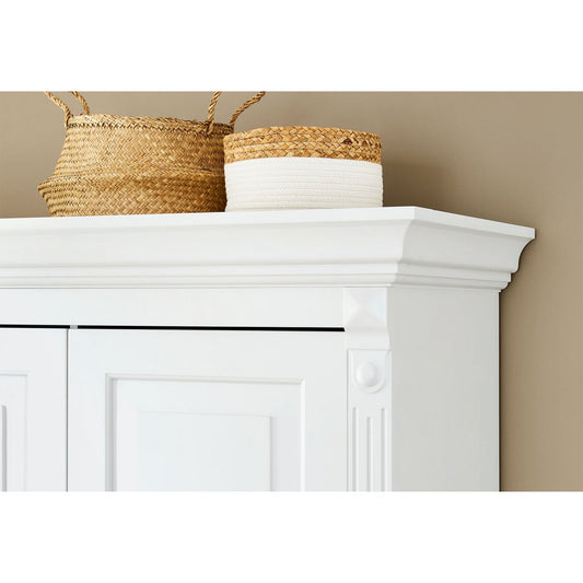 Startset 'Emilia' breed, incl. wandplank4 delen: ledikant, brede commode, 2-deurs kledingkast, wandplank