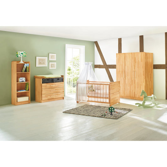 Startset 'Natura' breed groot3 delen: ledikant, brede commode, grote kledingkast