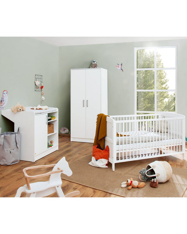 Startset 'Viktoria'3 onderdelen: ledikant, commode, 2-deurs kledingkast