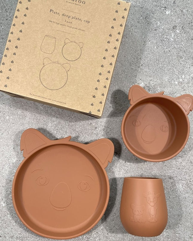 Judi siliconen dinerset 3-pack Koala