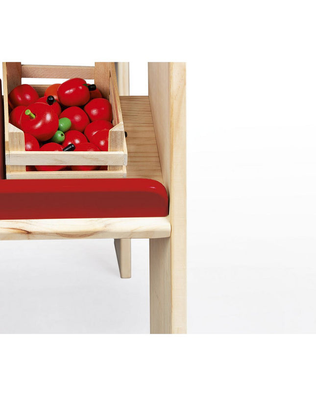 Marktkraam 'Lucy', rood winkel