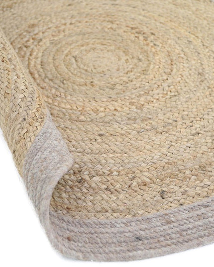 YHUKI TAUPE L jute- en wollen vloerkleden