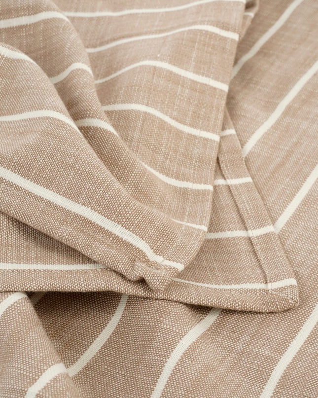 Alivo Tafelkleed - L250 x B140 cm - Organisch Katoen - Beige, Wit