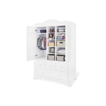 Startset 'Pino' breed groot3 delen: ledikant, brede commode, grote kledingkast