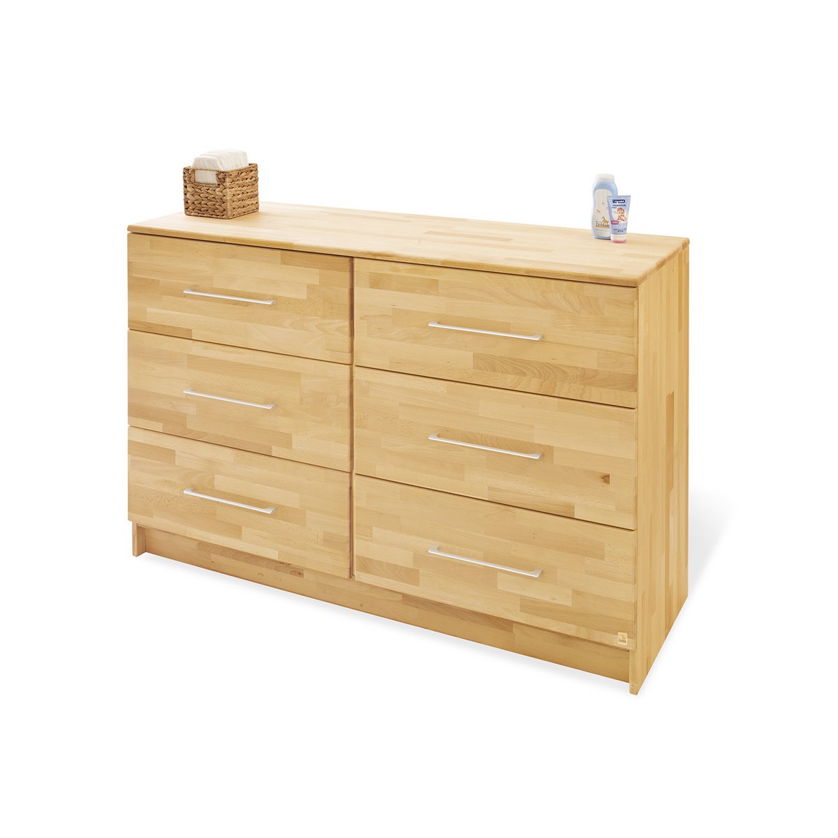 Startset 'Natura' extra breed groot3 delen: ledikant, extra brede commode, grote kledingkast
