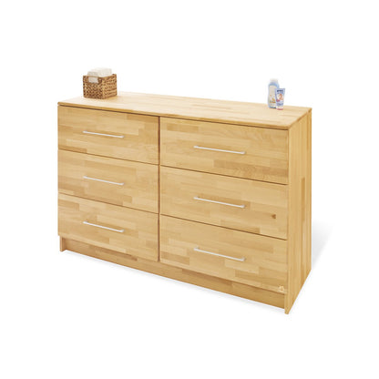 Startset 'Natura' extra breed groot3 delen: ledikant, extra brede commode, grote kledingkast