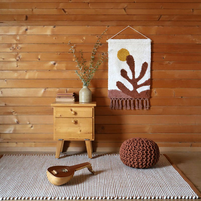 BERGEN CARAMEL XS eigentijds wollen vloerkleed - Bergen Caramel XS Vloerkleed – Eigentijds Wollen Tapijt, 70x130 cm