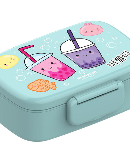 Children's lunch box with compartments, leak-proof - BubbleTea, mint