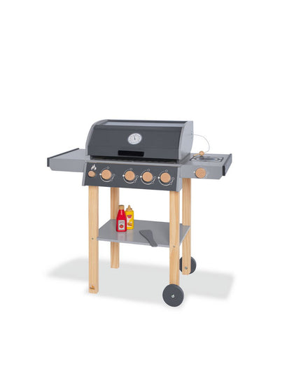 Kinderbarbecue 'Jeff' hout keukenspeelgoed
