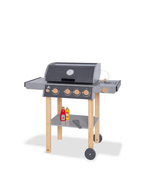 Kinderbarbecue 'Jeff' hout keukenspeelgoed