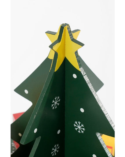 Adventskalender - H30 x Ø28 cm - MDF - 100% FSC - Meerkleurig kerst 2025