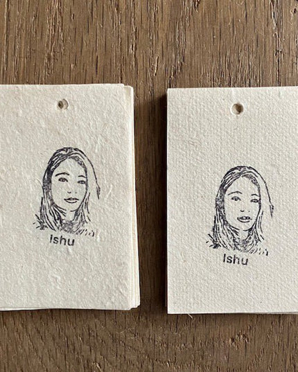 Luna -Leena haarspeldjes Harten (Set) - rood - viltwol - handgemaakt in Nepal