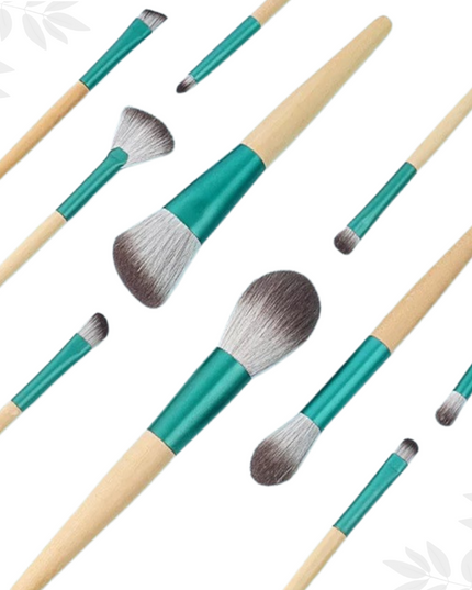 green-goose Bamboe Make-up Kwasten in Kurk Tasje