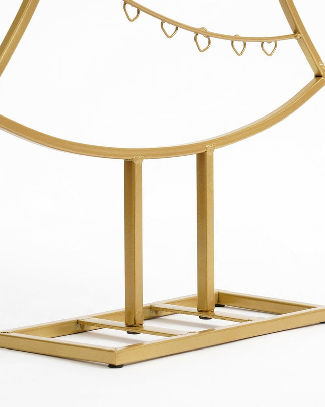 Decoratie Kerstboom - L40 x B12 x H79 cm - IJzer - Goud