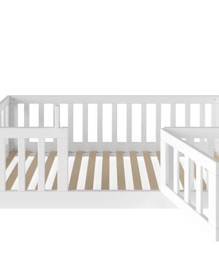 YappyCasa Kleinkinderbett, Bodenbett, WEISS