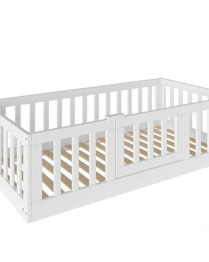 YappyCasa Kleinkinderbett, Bodenbett, WEISS