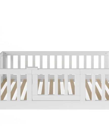 YappyCasa Kleinkinderbett, Bodenbett, WEISS