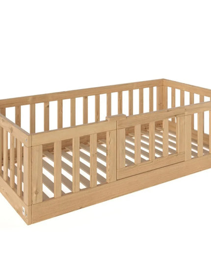 YappyCasa Kleinkinderbett, Bodenbett, NATUR