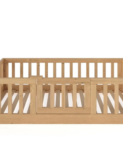 YappyCasa Kleinkinderbett, Bodenbett, NATUR