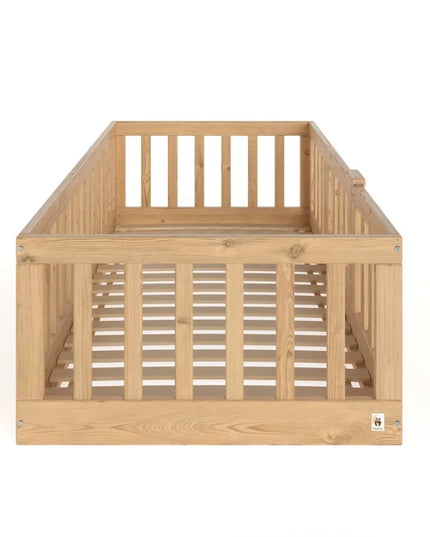YappyCasa Kleinkinderbett, Bodenbett, NATUR