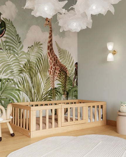 YappyCasa Kleinkinderbett, Bodenbett, NATUR