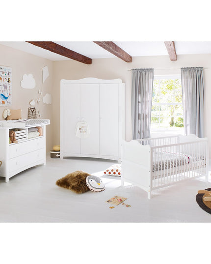 Startset 'Florentina' extra breed groot3 delen: ledikant, extra brede commode, grote kledingkast