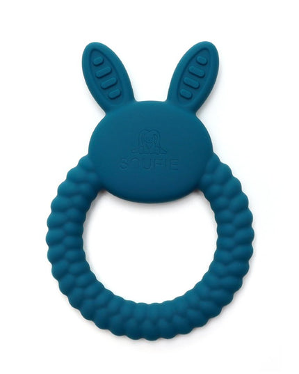 BUNNY | Soft Silicone Teething Toy | COBALT |  Bijtring