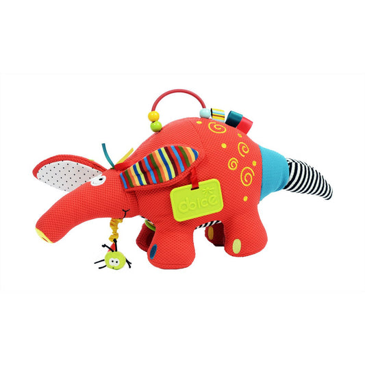 Dolce Toys speelgoed Classic activiteitenknuffel aardvarken Antoine - 42 cm