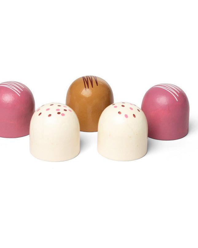 Gekleurde chocolade zoenen 5st.