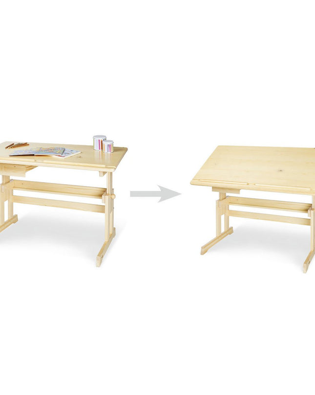 Kinderbureau 'Lena', blank gelakt