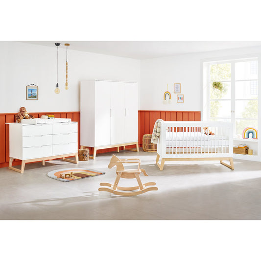 Startset 'Bridge' extra breed groot3 delen: ledikant, extra brede commode, grote kledingkast