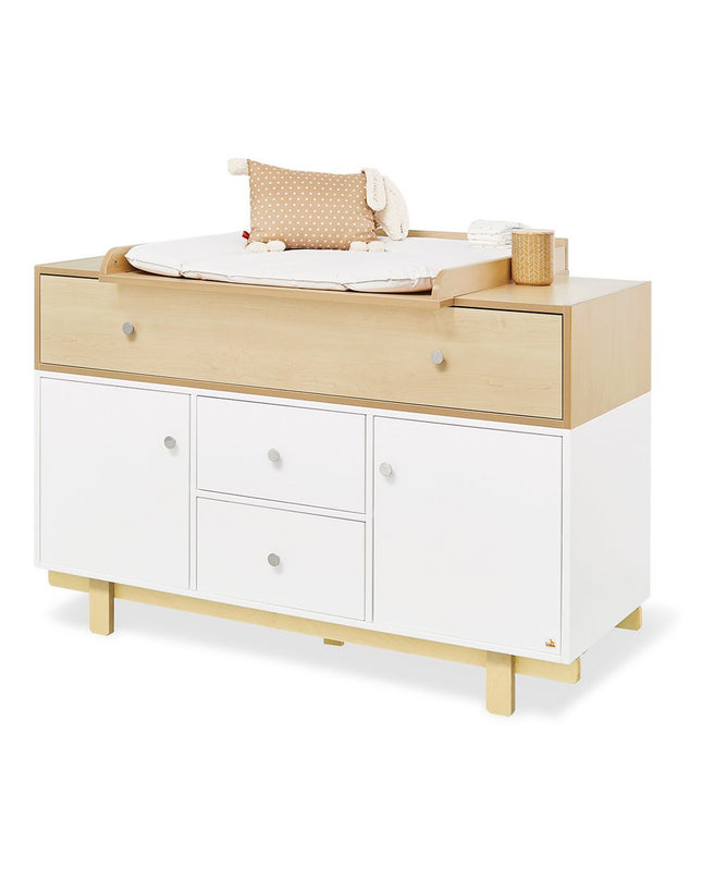 Startset 'Boks' extra breed
2 delen: ledikant, extra brede commode