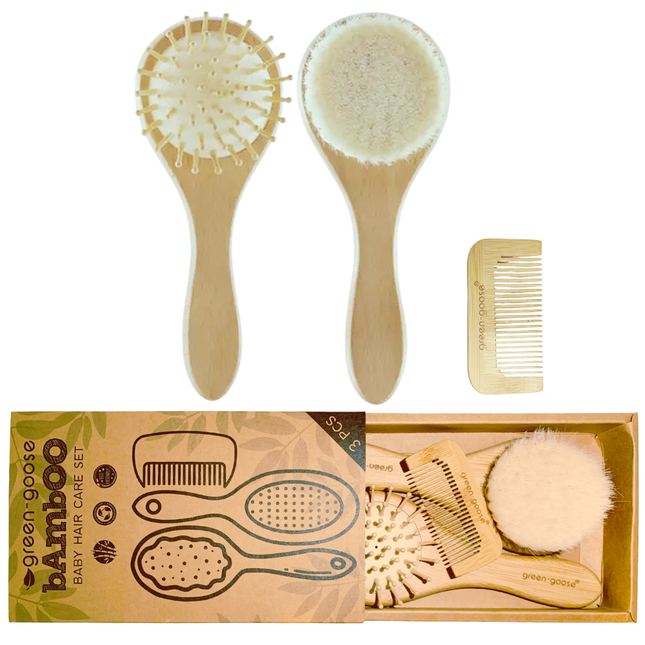 green-goose Baby Bamboe Haarverzorgingspakket babyverzorging