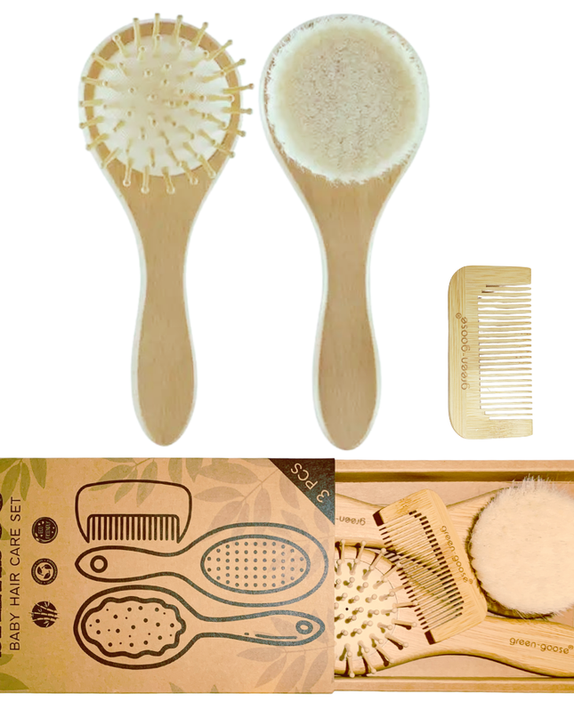 green-goose Baby Bamboe Haarverzorgingspakket babyverzorging