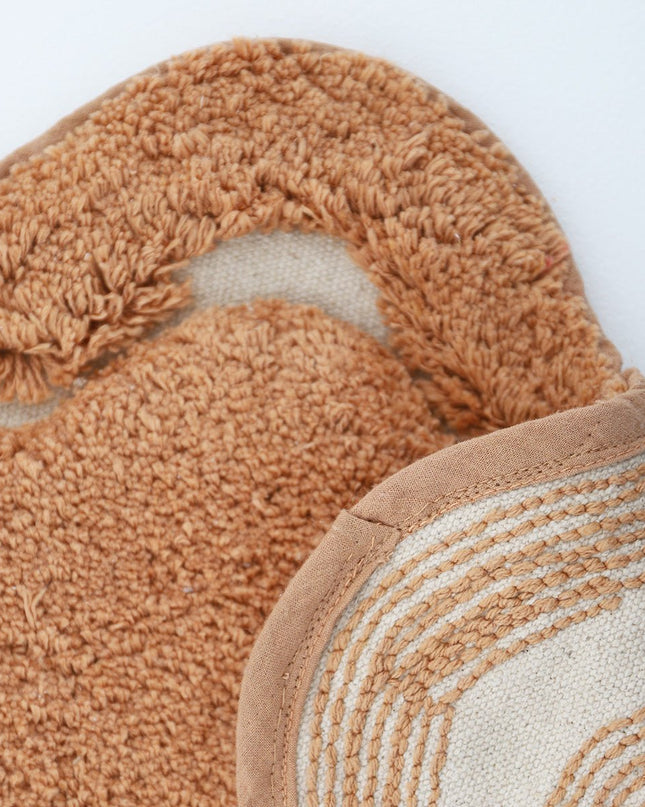 SWEET APRIL TOFFEE – Rond Wasbaar Katoenen Kindertapijt vloerkleed