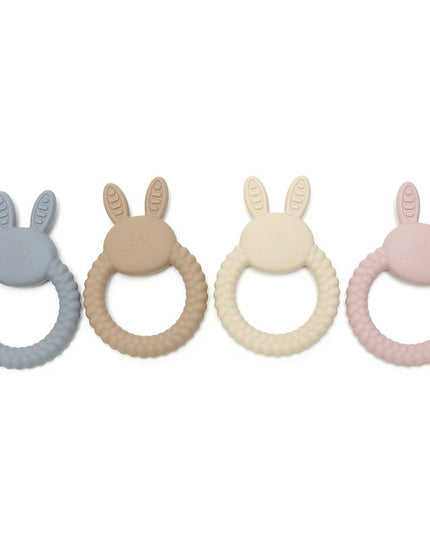 BUNNY | Soft Silicone Teething Toy | Blush | Bijtringen