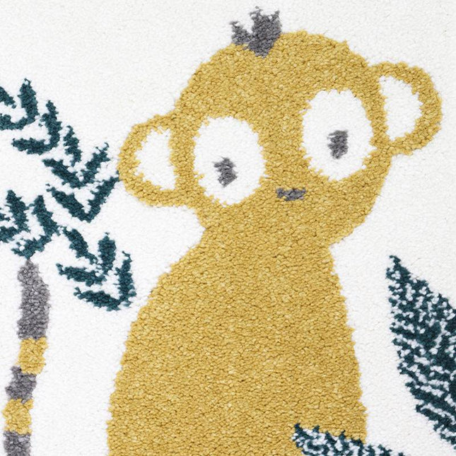 Monkey Paradise –  vloerkleed voor kinderen met jungle design (OEKO-TEX, Made in Europe) - 120 x 170cm
