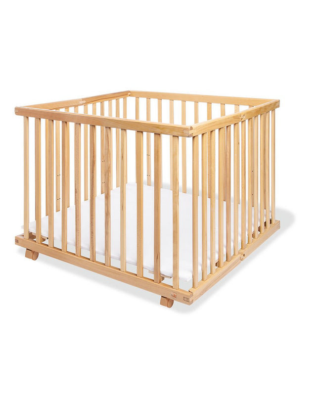 Babybox 'Lexus' groot, opvouwbaar, blank gelakt