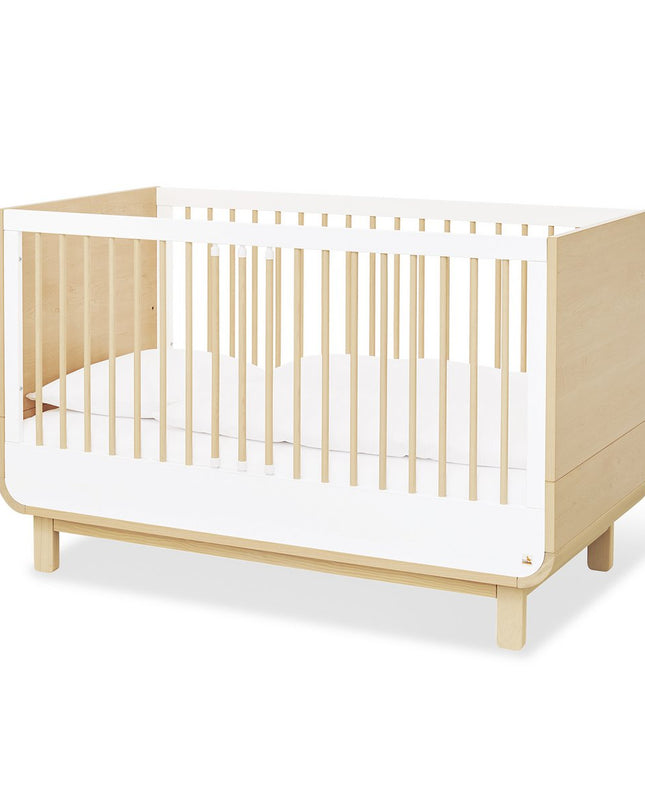 Startset 'Round' breed groot3 onderdelen: ledikantbed, breed commode, grote kledingkast