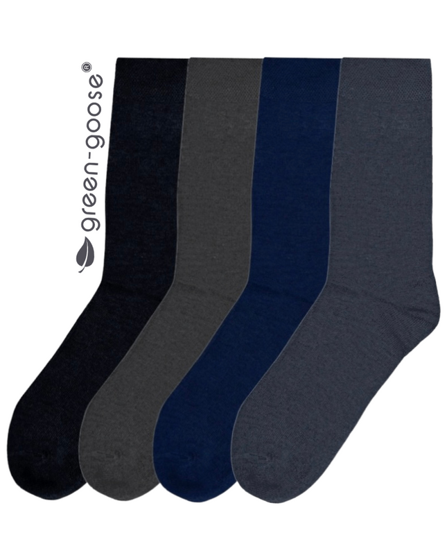 green-goose Bamboe Heren Sokken | 4 Paar | Mixed | 39-44