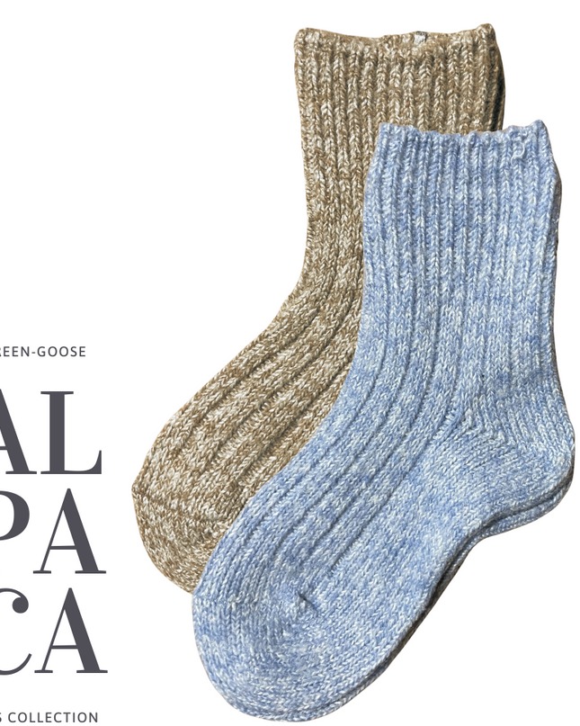 green-goose Alpaca Sokken voor Kinderen - 1 Paar - 85% - kinderen