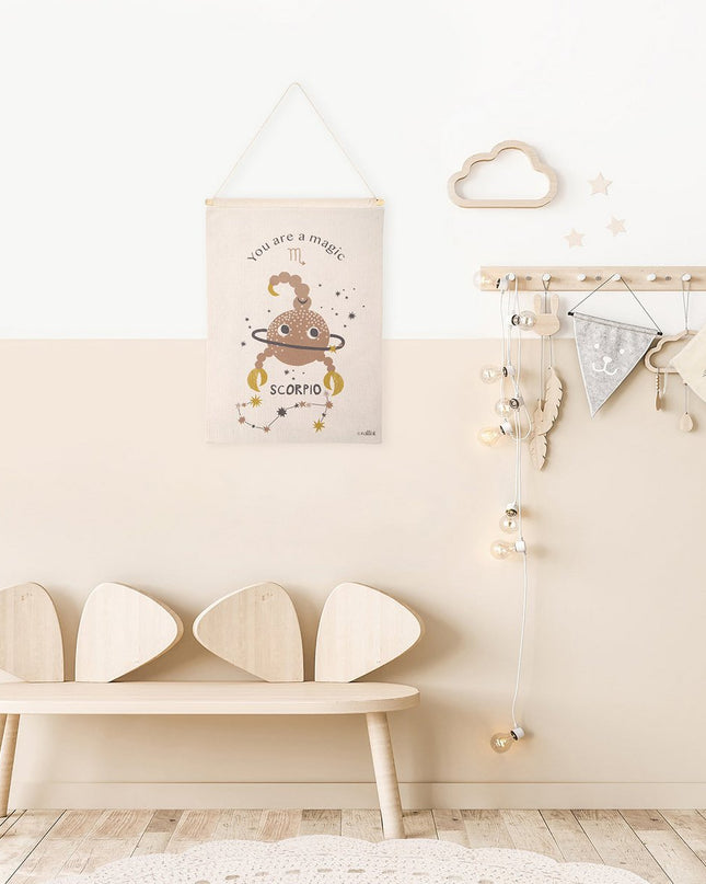 KLEINE SCHORPIOEN kindermuurkunst sterrenbeeld schorpioen - Wanddecoratie