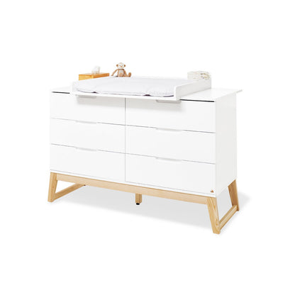 Startset 'Brug' extra breed3 delen: ledikant, extra brede commode, 2-deurs kledingkast